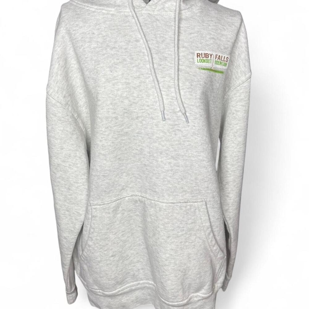 Ruby Falls Lookout Mountain Tennessee Souvenir Hoodie Heather Gray Large
